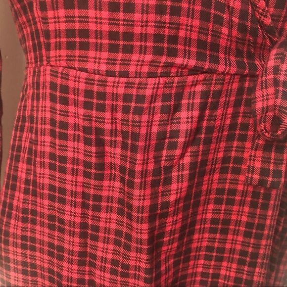 Sanctuary Red Plaid Dress Size 4 - Picture 6 of 9